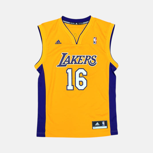 Los Angeles Lakers - Pau Gasol - Größe S - Adidas - NBA Trikot