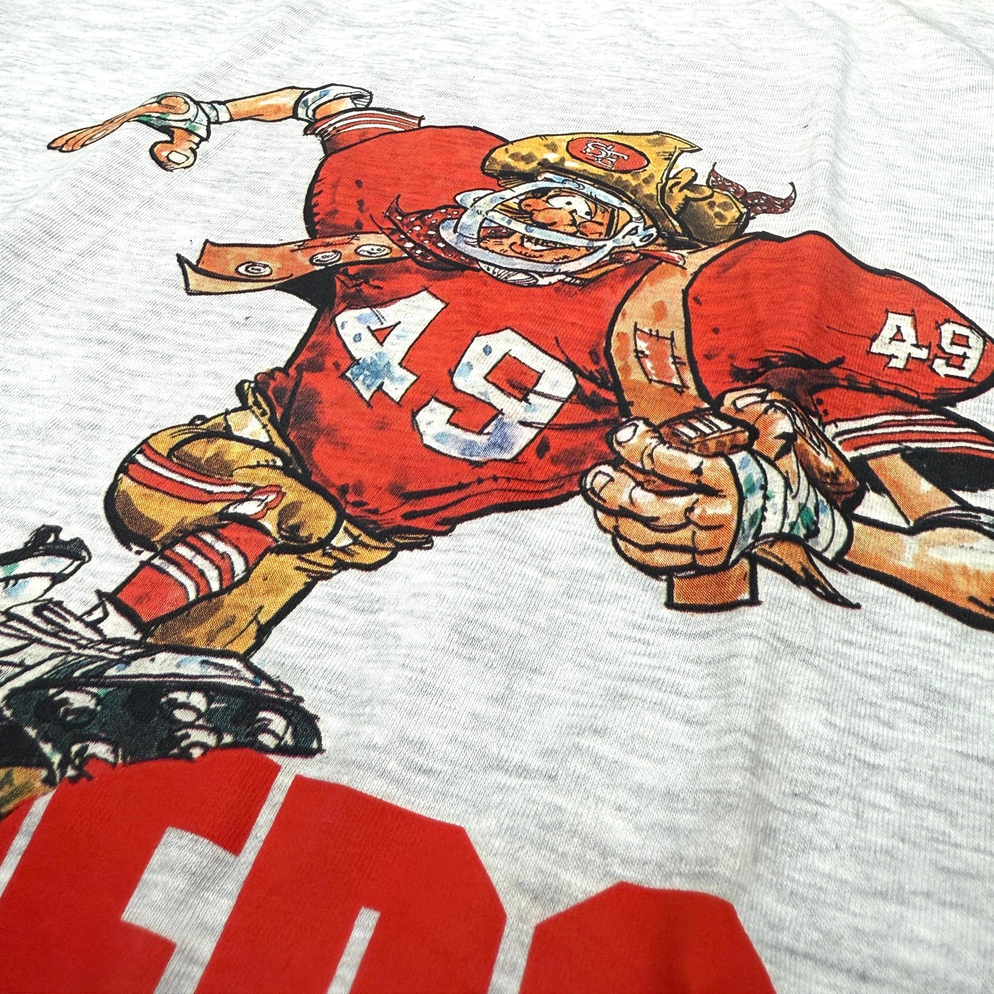 San Francisco 49ers Short - Gold Miner - Größe XL - Oneita Power-T - NFL T-Shirt