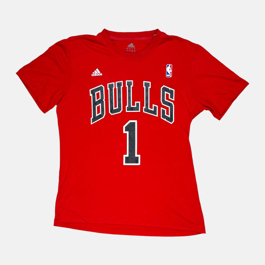 Chicago Bulls - Derrick Rose - Größe L - Adidas - NBA Name and Number Shirt