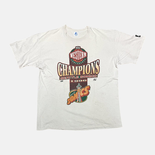 Seattle Sonics Shirt - 1996 Western Conference Champions - Größe L - Starter NBA T-Shirt