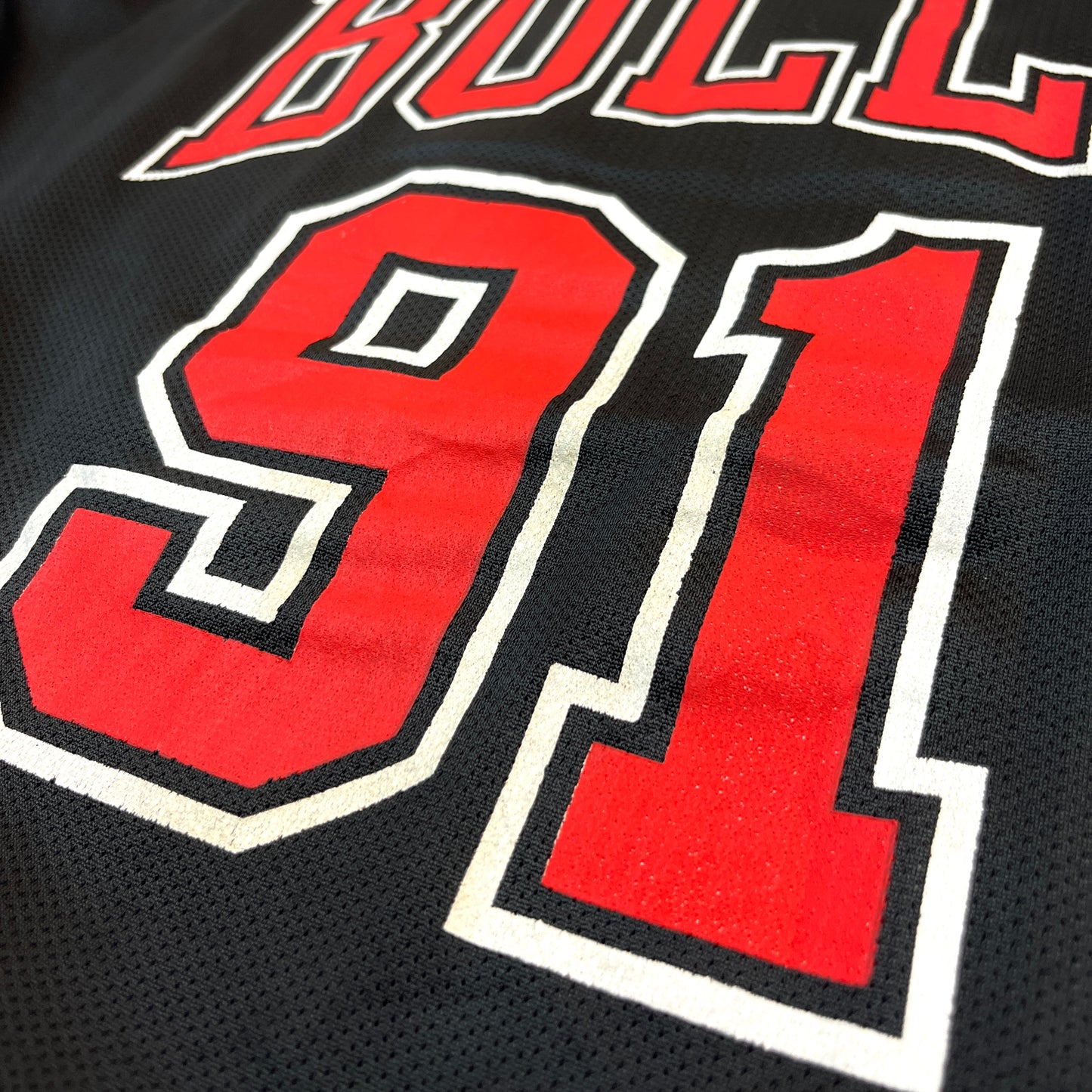 Chicago Bulls - Dennis Rodman - Größe 44 / L - Champion - NBA Trikot