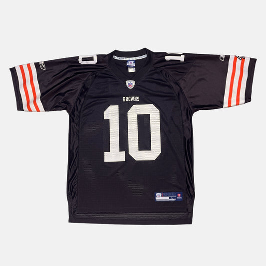 Cleveland Browns - Brady Quinn - Größe L - Reebok - NFL Trikot