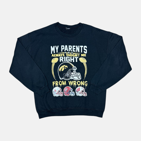 Iowa Hawkeyes - Right from Wrong - Größe L - NCAA Sweatshirt