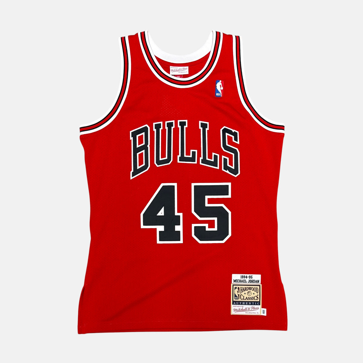 Chicago Bulls 1994-95 - Michael Jordan 45 - Größe M - Mitchell and Ness Authentic - NBA Trikot mit Etikett