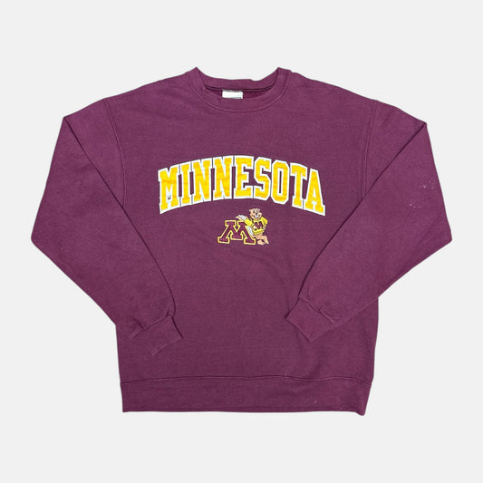 Minnesota Golden Gophers - gesticktes Logo - Größe S - Lee Sports NCAA Sweatshirt