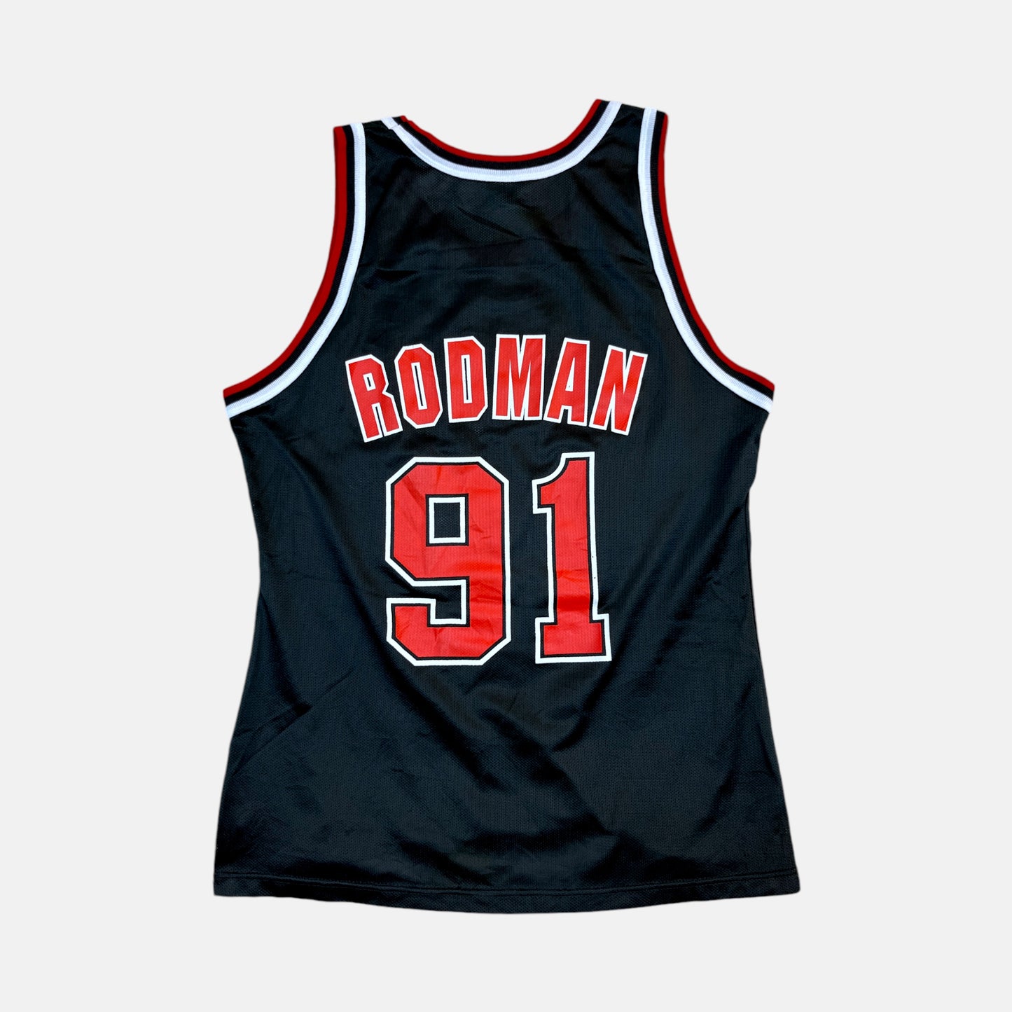 Chicago Bulls - Dennis Rodman - Größe 44 / L - Champion - NBA Trikot