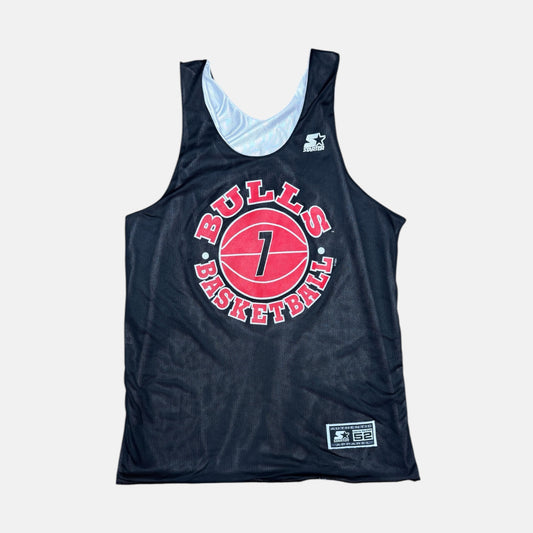 Chicago Bulls - Toni Kukoc - Größe XL / US52 - Starter - NBA Training Wendetrikot