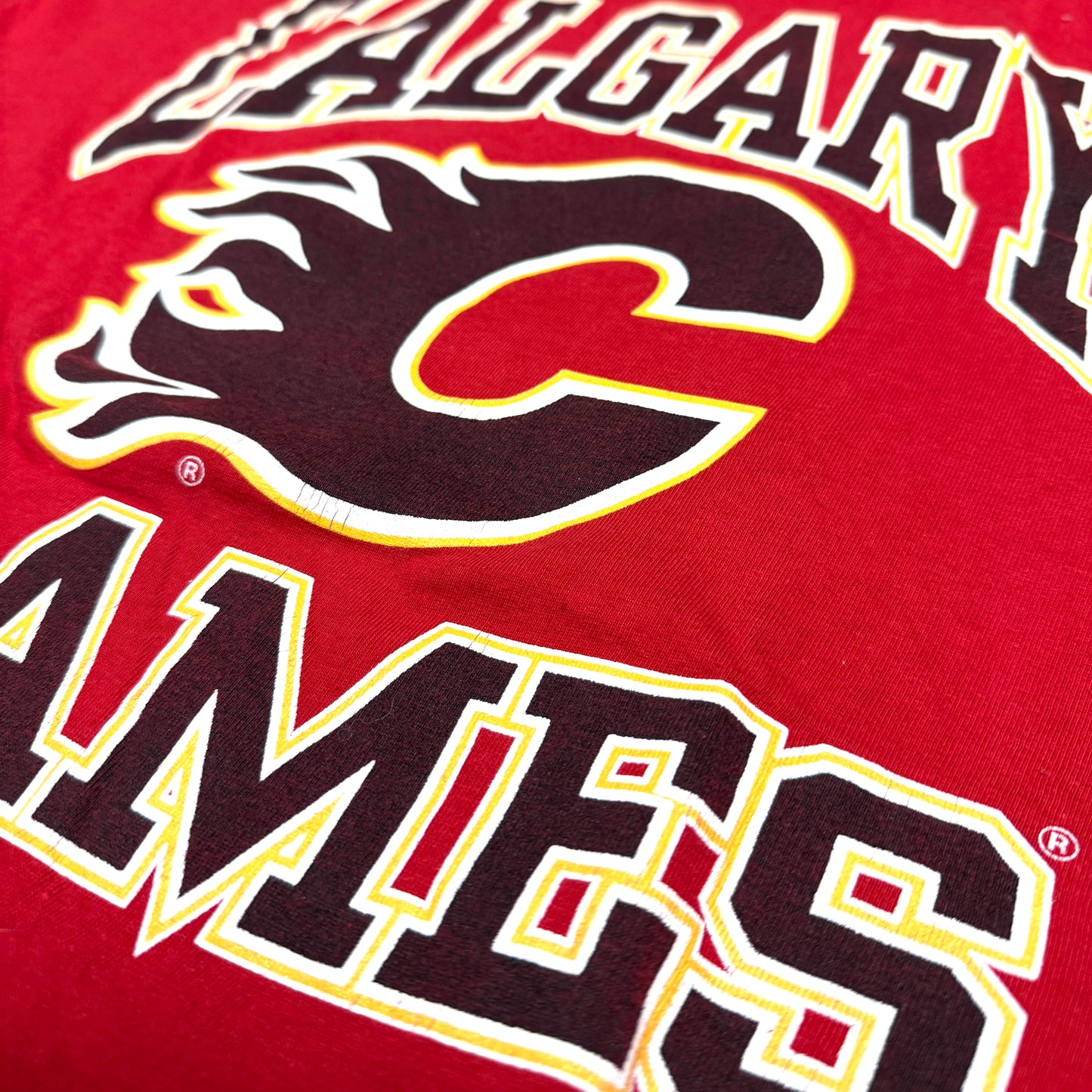 Calgary Flames Shirt - Größe L - CGW Sportswear NHL T-Shirt