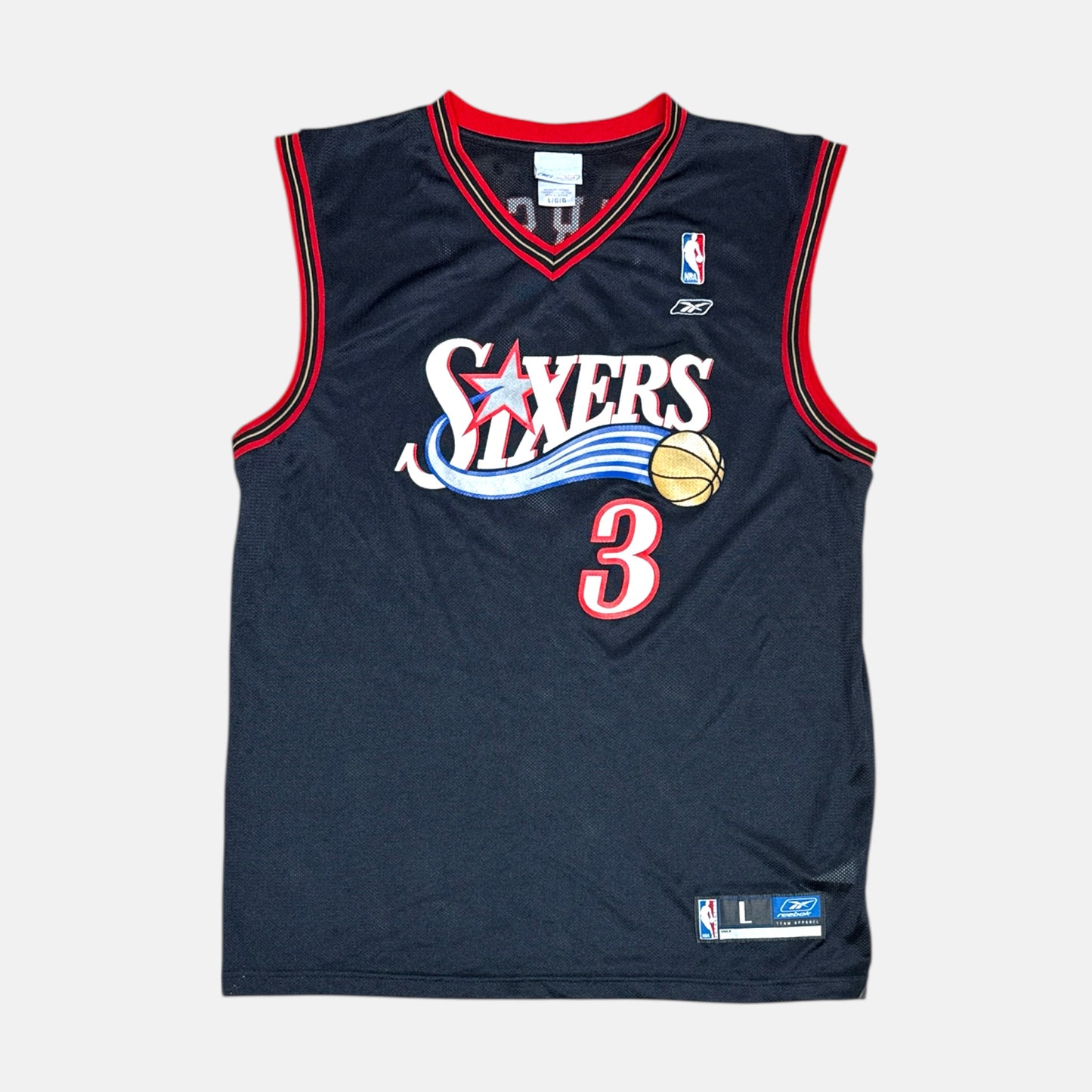 Philadelphia 76ers - Allen Iverson - Größe L - Reebok - NBA Trikot