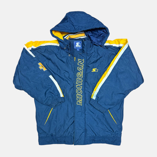 Michigan Wolverines - gefütterte NCAA Jacke - Größe L - Starter