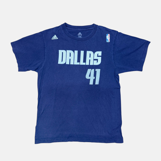 Dallas Mavericks - Dirk Nowitzki - Größe M - Adidas - NBA Name and Number Shirt