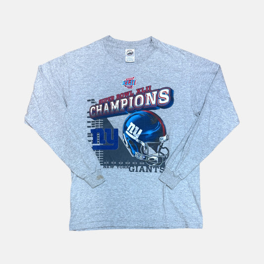New York Giants - Super Bowl XLII Champions - Größe M - Delta NFL Longsleeve