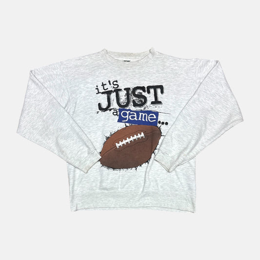 Football is Life Sweatshirt - Größe L - Anvil Knitwear - Vintage Sweater