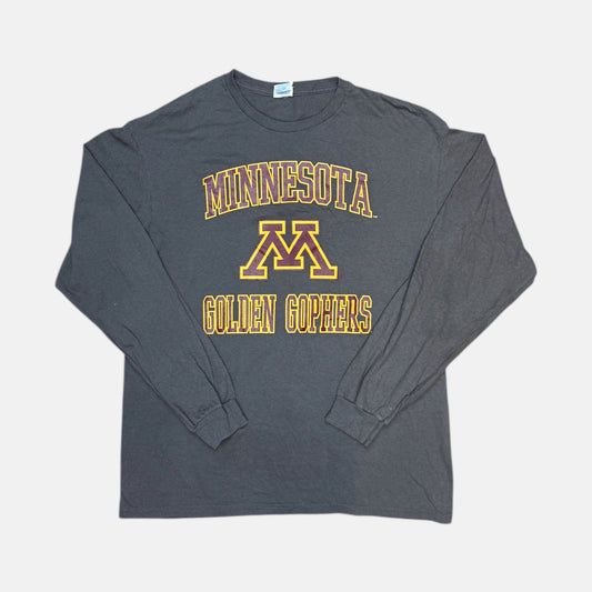 Minnesota Golden Gophers Shirt - Größe L - Delta Pro Weight - NCAA Longsleeve