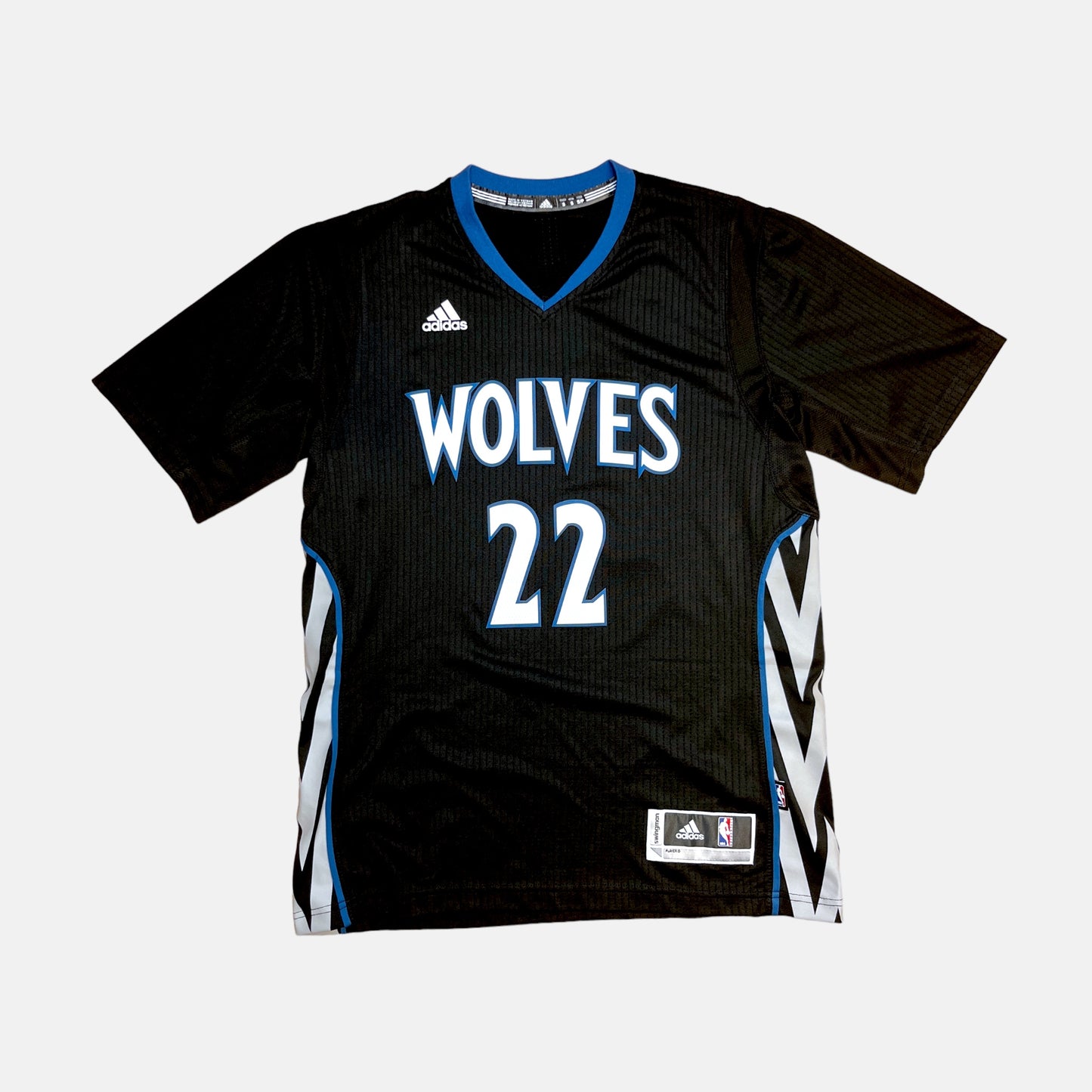 Minnesota Timberwolves - Andrew Wiggins - Größe S - Adidas - NBA Trikot mit Ärmeln