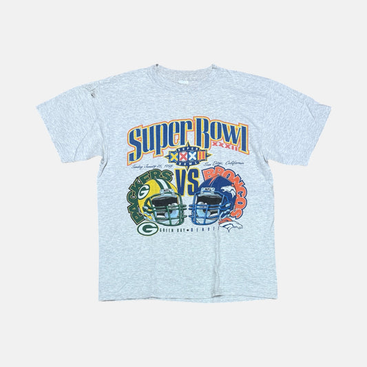 Super Bowl XXXII Shirt - Packers vs Broncos - Größe L - Logo 7 NFL