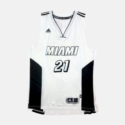 Miami Heat - Hassan Whiteside- Größe L - Adidas - NBA White Hot Trikot