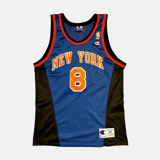 New York Knicks - Latrell Sprewell - Größe M / US40 - Champion - NBA Trikot