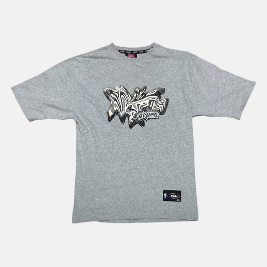 San Antonio Spurs Shirt - Wavy - Größe L - Unk NBA - NBA T-Shirt
