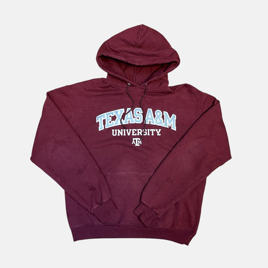 Texas A&M Aggies - Spellout Sweater - Größe M - Champion NCAA Hoodie