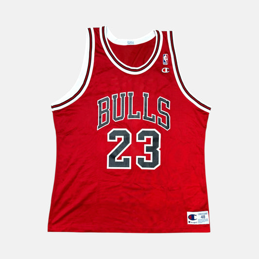 Chicago Bulls - Michael Jordan - Größe XL / US48 - Champion - NBA Trikot