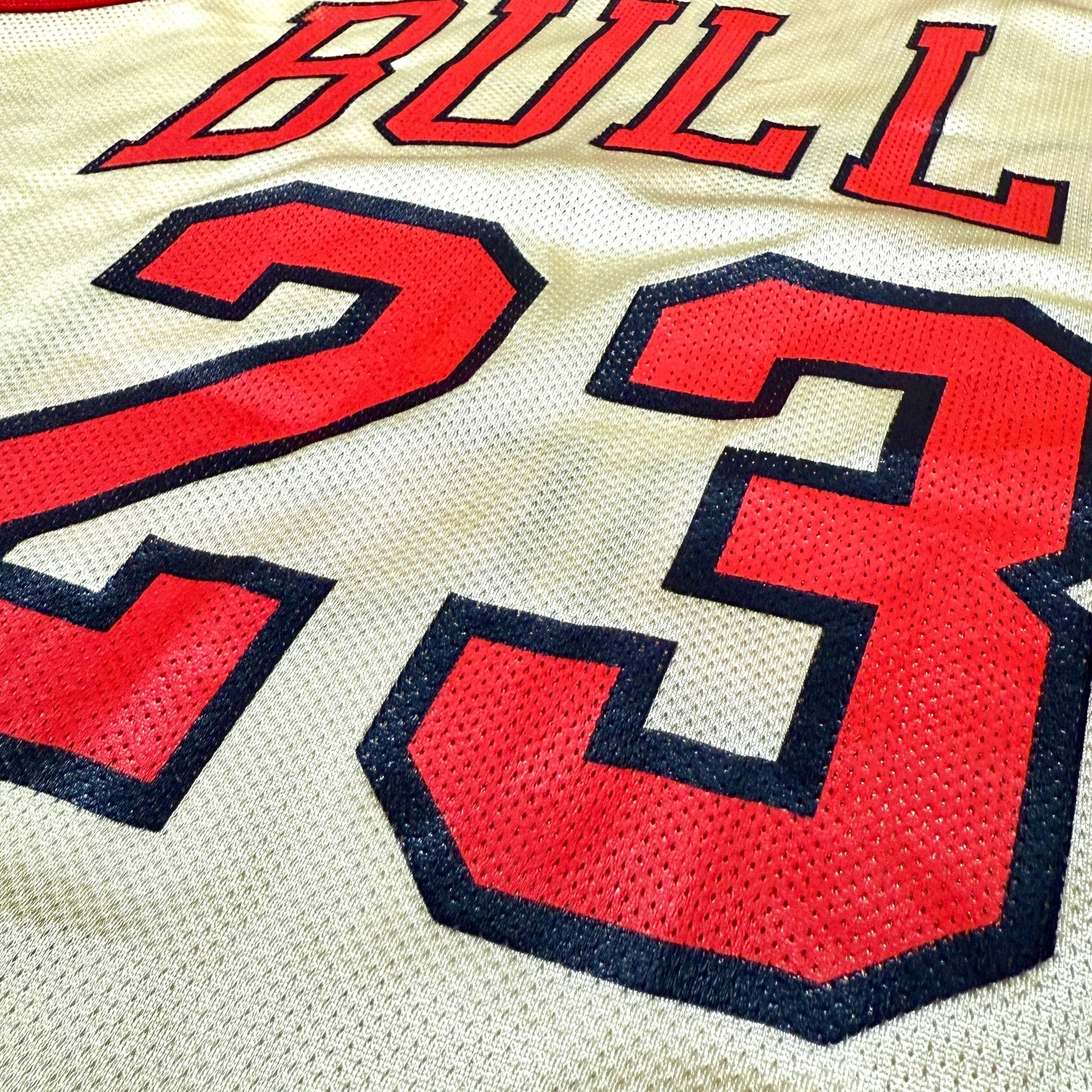 Chicago Bulls - Michael Jordan - Größe XL / US48 - Champion - NBA Trikot