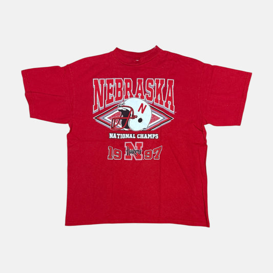 Nebraska Cornhuskers Shirt - National Champs 1997 - Größe XL - NCAA T-Shirt