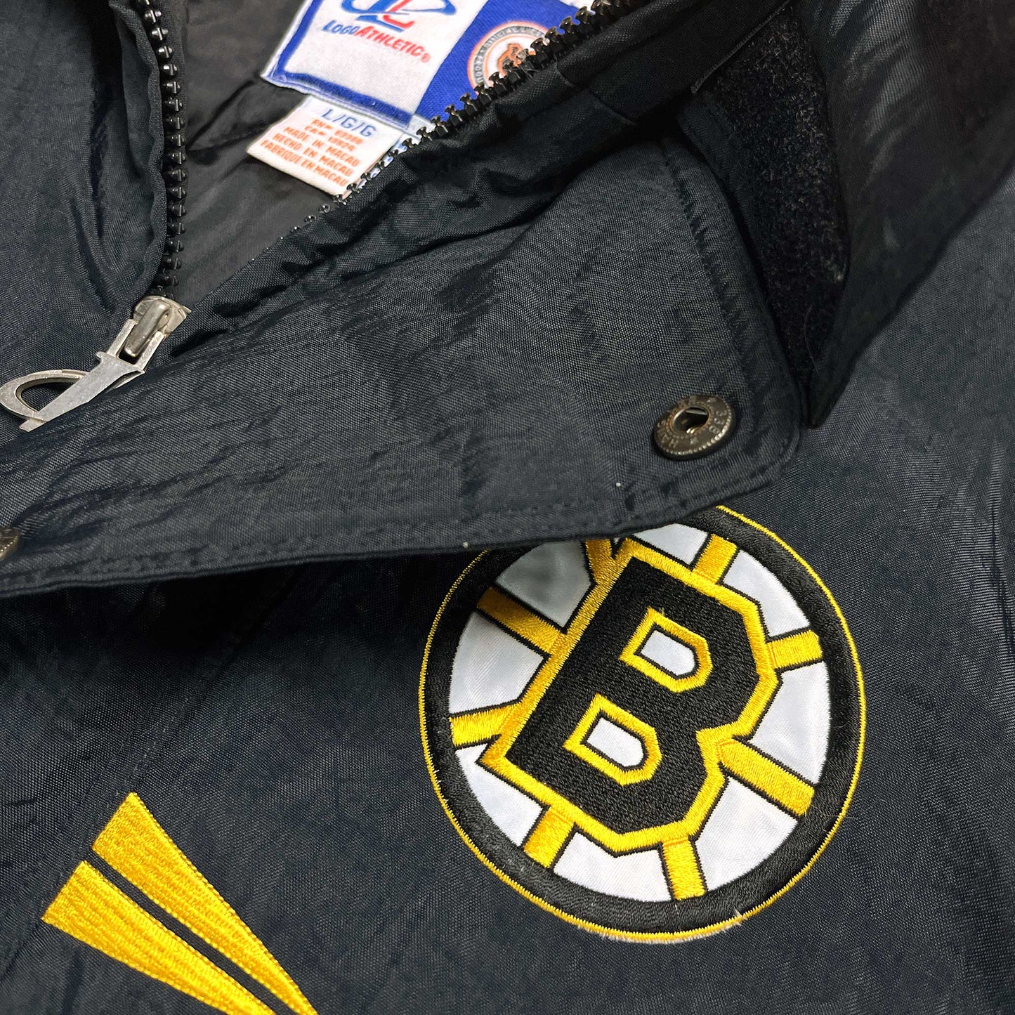 Boston Bruins - gefütterte NHL Jacke - Größe L - Logo Athletic