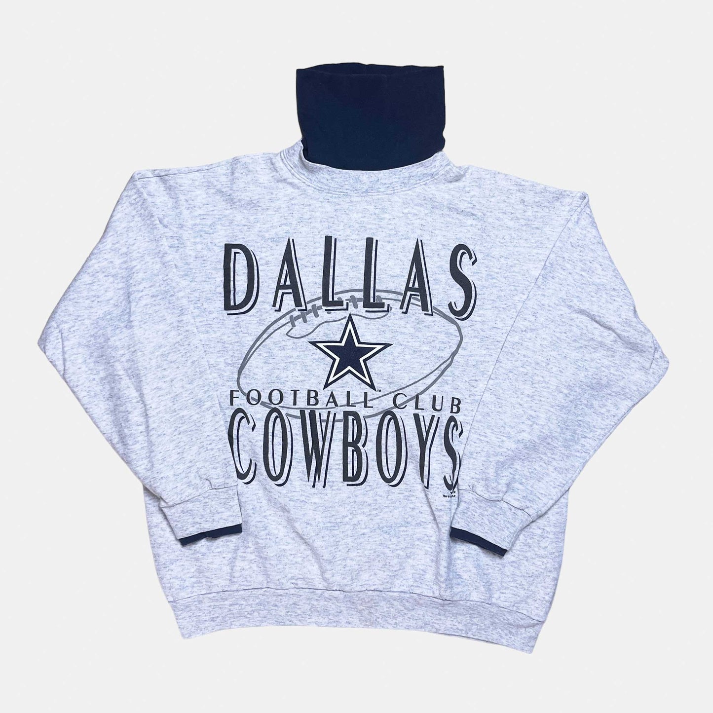 Dallas Cowboys - Größe XL - Official Fan NFL Sweatshirt mit Rollkragen