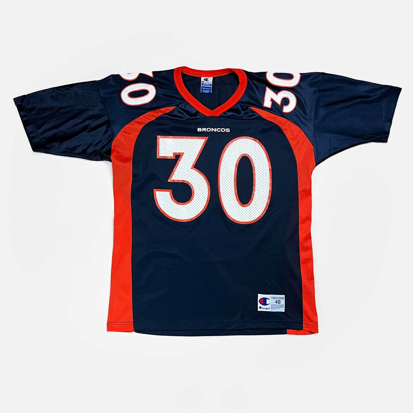 Denver Broncos - Terrell Davis - Größe XL / US48 - Champion - NFL Trikot