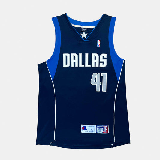 Dallas Mavericks - Dirk Nowitzki - Größe L - Champion Authentic - NBA Trikot