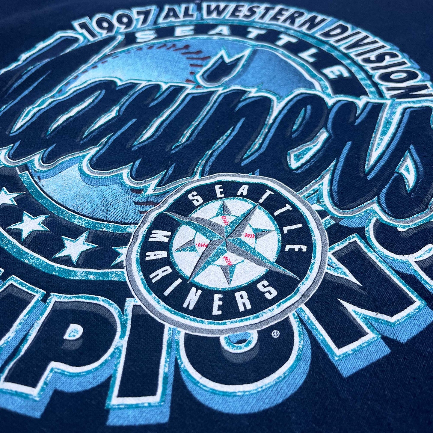 Seattle Mariners - 1997 AL West Champions - Größe L - Logo7 MLB Sweatshirt