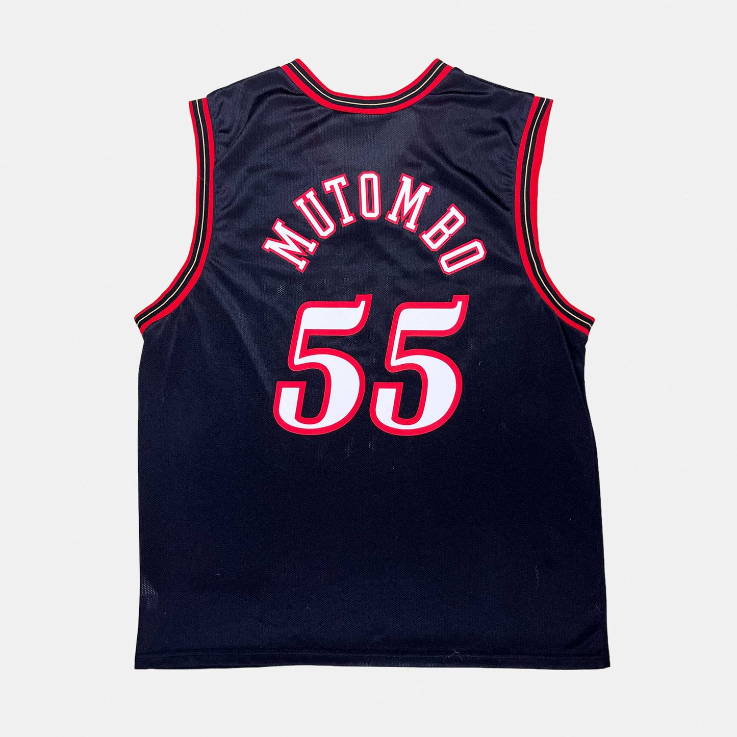 Philadelphia 76ers - Dikembe Mutombo - Größe M / US 40 - Champion - NBA Trikot