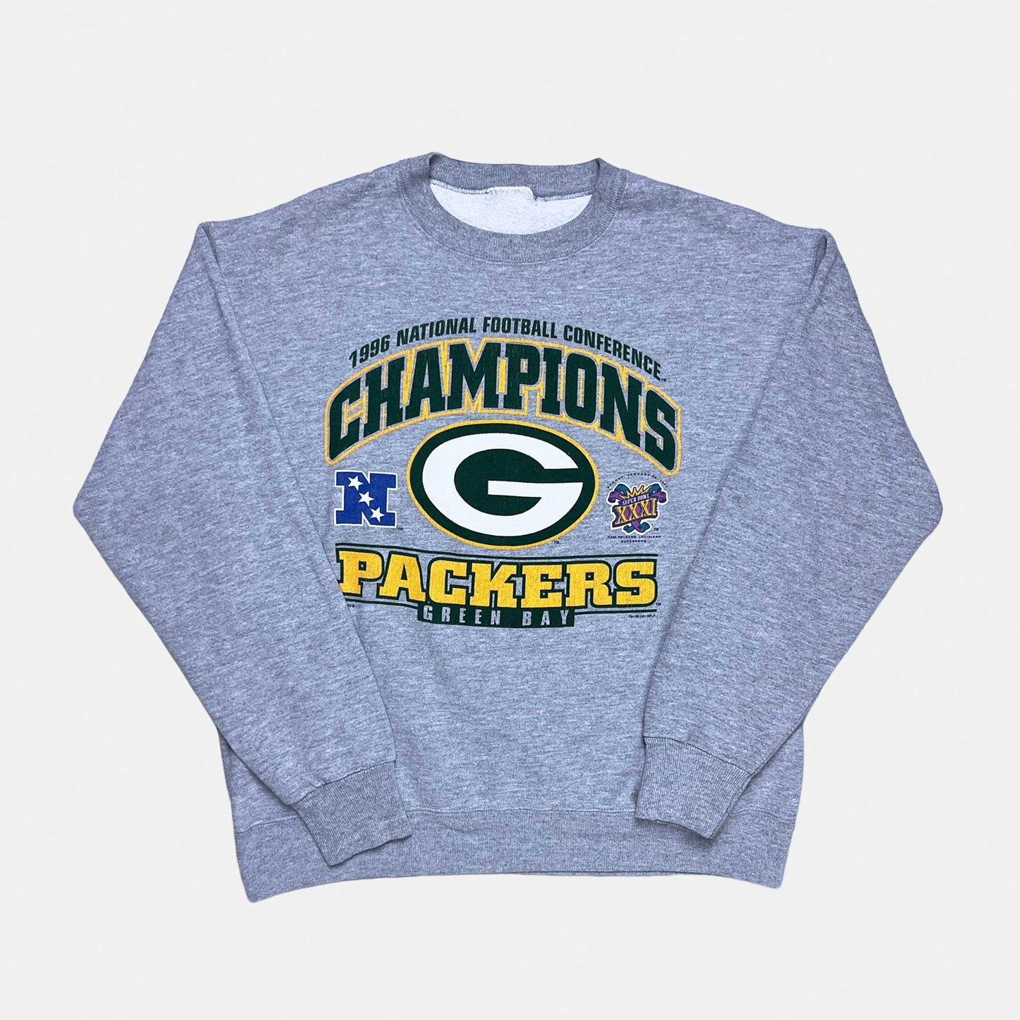 Green Bay Packers - NFC Champions 1996 - Größe L - Nutmeg NFL Sweatshirt