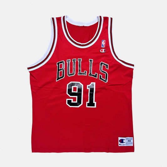 Chicago Bulls - Dennis Rodman - Größe 48 / XL - Champion - NBA Trikot
