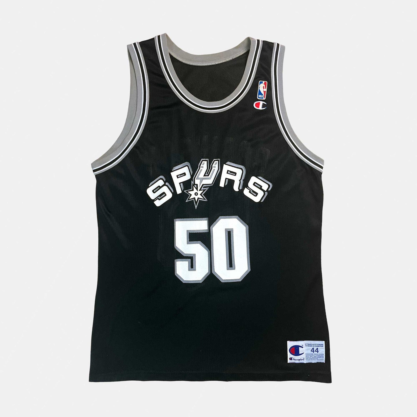 San Antonio Spurs - David Robinson - Größe L / US44 - Champion - NBA Trikot