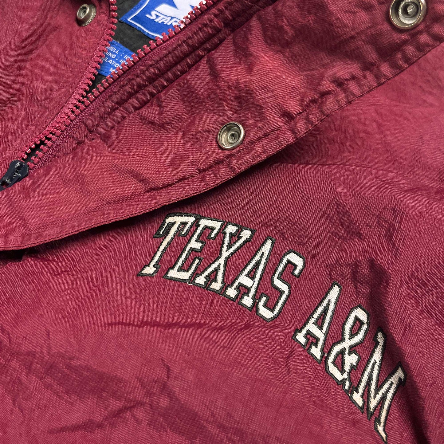 Texas A&M - gefütterte NCAA Jacke - Größe L - Starter