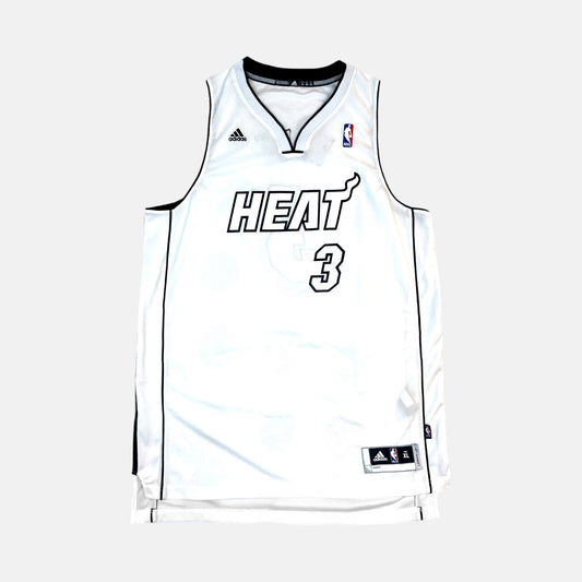 Miami Heat - Dwyane Wade - Größe XL - Adidas - NBA Trikot White Hot