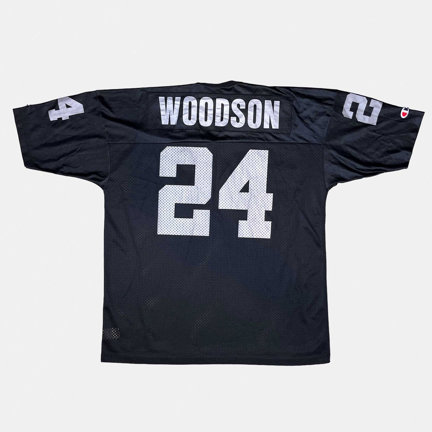 Oakland Raiders - Charles Woodson - Größe L / US48 - Champion - NFL Trikot